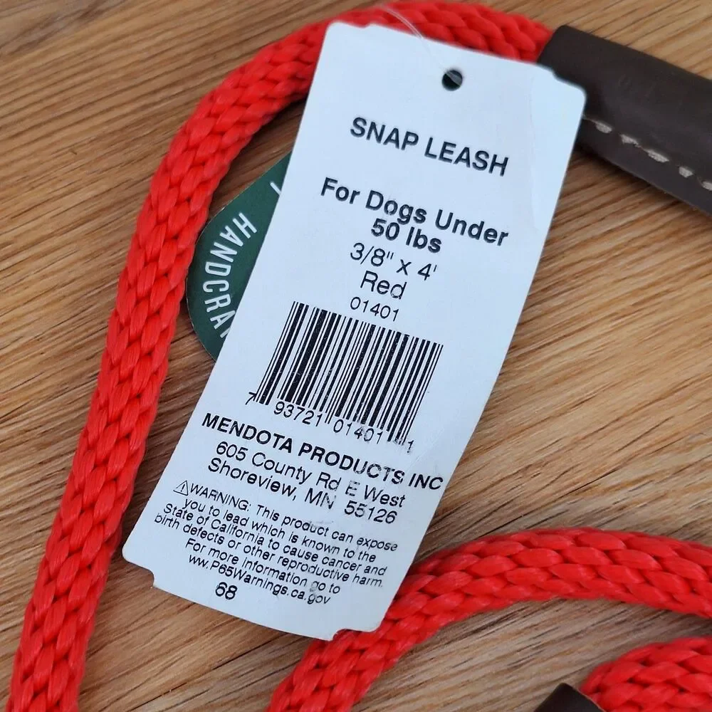 Mendota Snap Leash British Style Braided Dog Lead 3/4